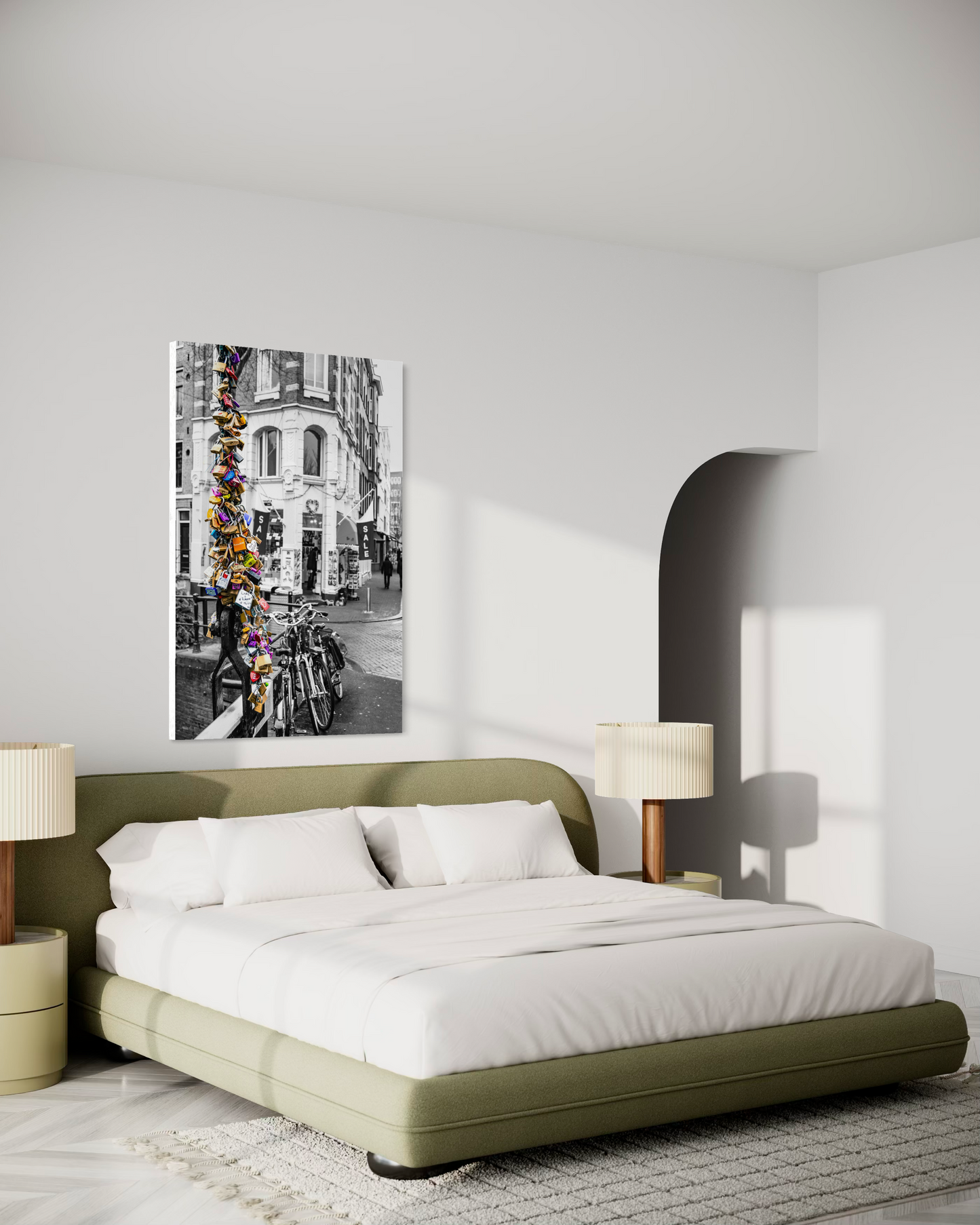 Locks of Love fine art print in elegant home interior — Amsterdam Netherlands photography wall art by SDPhotography